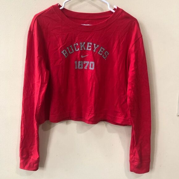 Nike OSU Long Sleeve Crop Top - Picture 1 of 4